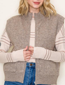 Staccato Mock Neck Zipper Sweater Vest By: Staccato (3-Colors)