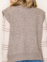 Staccato Mock Neck Zipper Sweater Vest By: Staccato (3-Colors)
