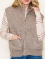 Staccato Mock Neck Zipper Sweater Vest By: Staccato (3-Colors)
