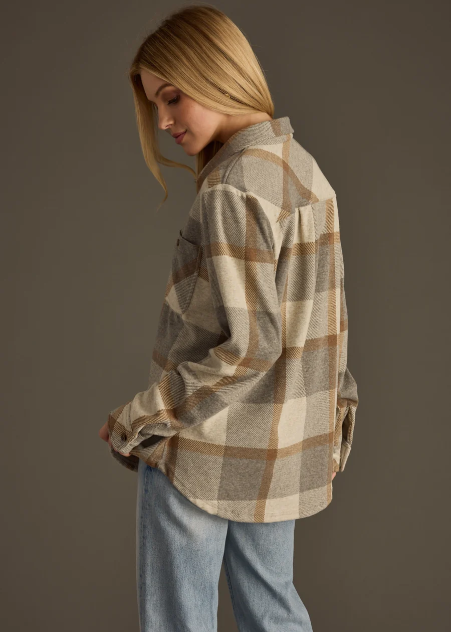 Plaid Button Up Shacket