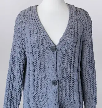 Cable Knit Cardigan Sweater
