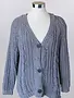 Cable Knit Cardigan Sweater