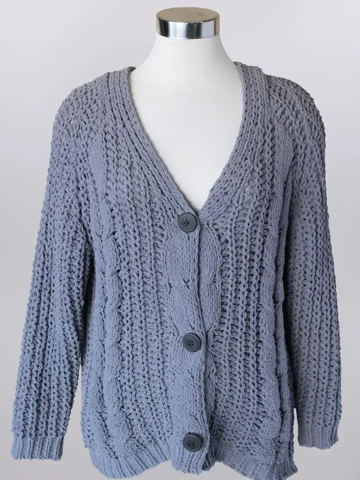 Cable Knit Cardigan Sweater