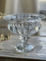 6.3" Clear Glass Pedestal Urn