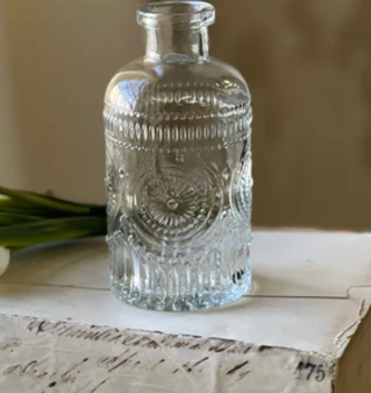 Embossed Glass Bottle