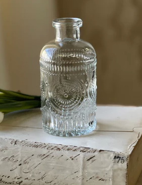 Embossed Glass Bottle