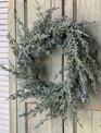 22" Icy Northwind Juniper Wreath