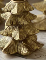 Gilded Fir Tree Taper Candle Holder (2-Sizes)