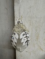 Glass Jeweled Pearl Leaf Ornament (2-Styles)