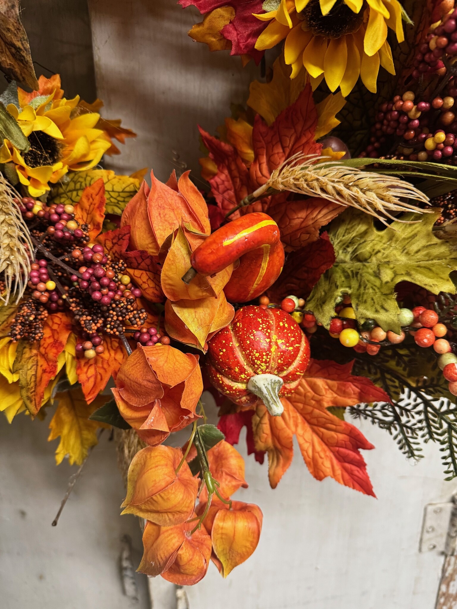 Custom Mixed Harvest Wreath