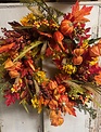 Custom Mixed Harvest Wreath