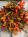 Custom Mixed Harvest Wreath