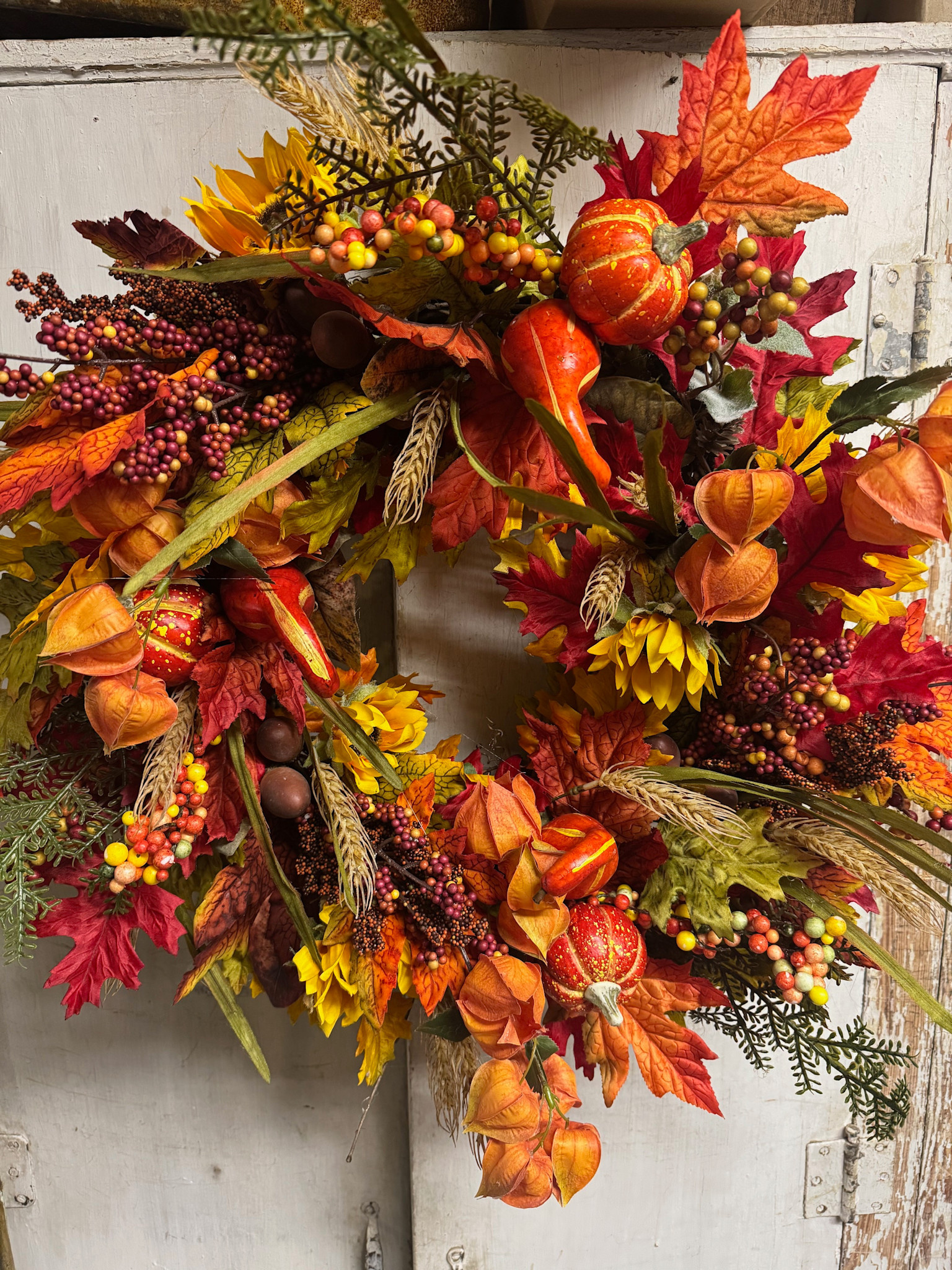 Custom Mixed Harvest Wreath