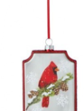 5" Glass Frame Cardinal Ornament (3-Styles)