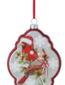 5" Glass Frame Cardinal Ornament (3-Styles)