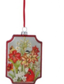5" Glass Frame Cardinal Ornament (3-Styles)