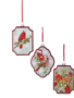 5" Glass Frame Cardinal Ornament (3-Styles)