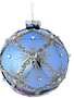 Blue Sequin Snowflake Ornament