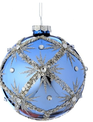 Blue Sequin Snowflake Ornament