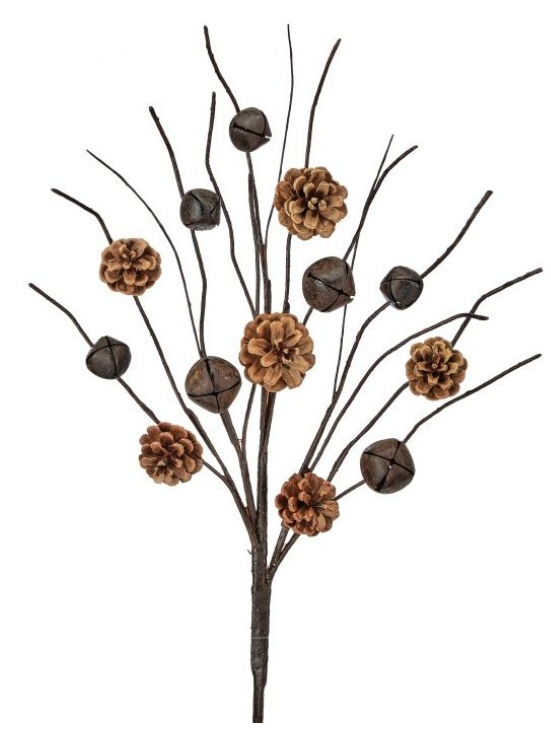 25" Rustic Bell Cone Spray