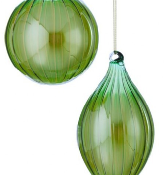 Opalescent Glass Ornament (2-Styles)