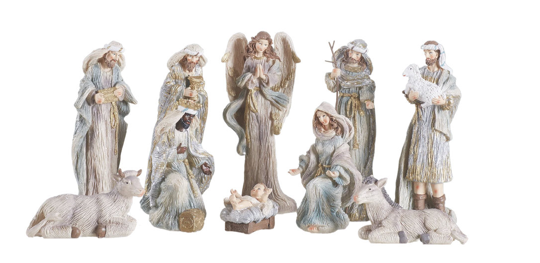 10 Piece Hand Painted Nativity
