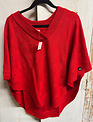 Cable Knit Capelet Red