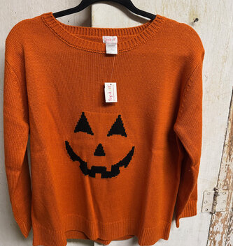 Pullover Sweater Jack-O-Lantern