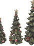 Set of 3 Shimmer Christmas Trees