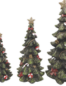 Set of 3 Shimmer Christmas Trees