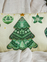 Shades of Green Throw Pillow