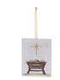 Hand Painted Manger Ornament