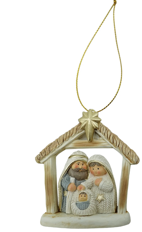 Mini Nativity Hanging Ornament (2-Styles)