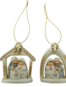 Mini Nativity Hanging Ornament (2-Styles) Mini Nativity Hanging Ornament (2-Styles)