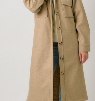 Mystree Hooded Long Trench Overcoat By: Mystree