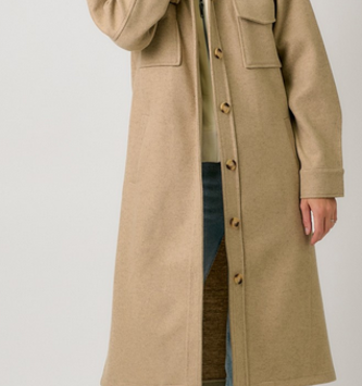 Mystree Hooded Long Trench Overcoat By: Mystree