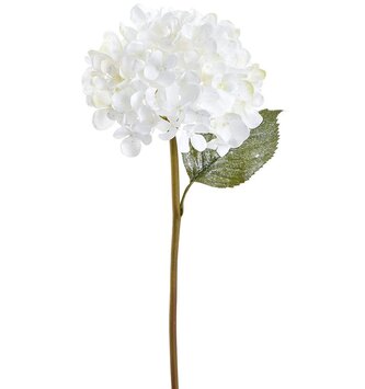 White Glittered Hydrangea Spray