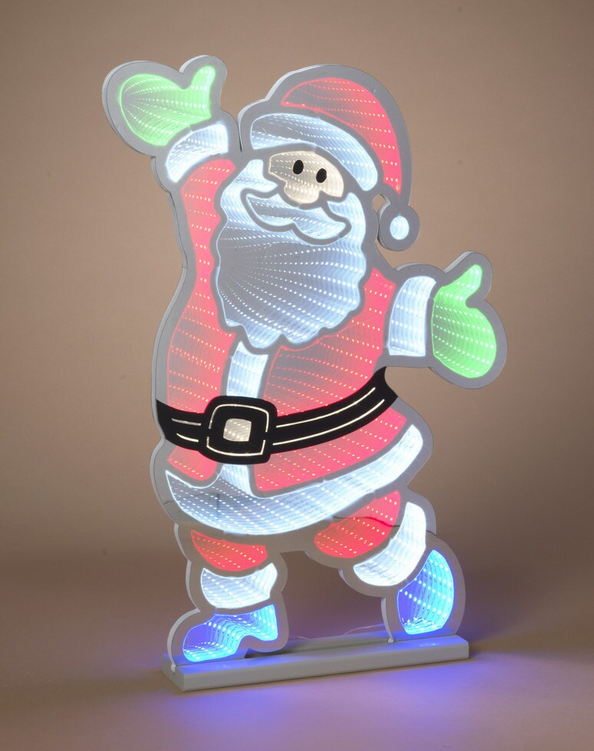 Electric LED Standing Infinity Santa