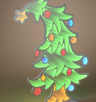 Electric LED Infinity Christmas Tree