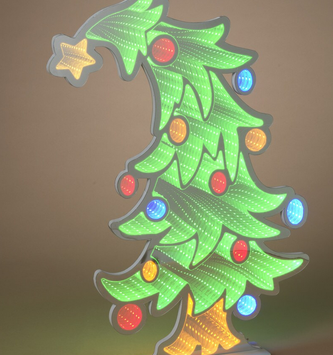 Electric LED Infinity Christmas Tree