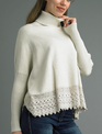Tempo Paris Lace Edge Sweater By: Tempo Paris (2-Color) Tempo Paris Lace Edge Sweater By: Tempo Paris (2-Color)