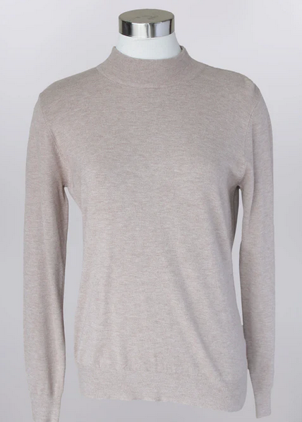 Mock Neck Pull Over By: Keren Hart (3-Colors)