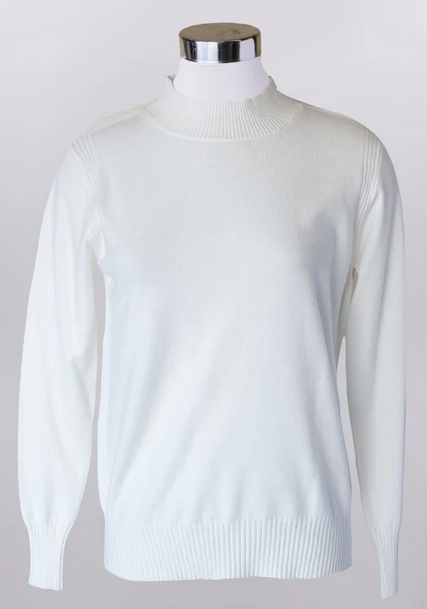 Mock Neck Pull Over By: Keren Hart (3-Colors)