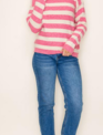 Staccato Crew Neck Super Soft Striped Sweater By: Staccato Staccato Crew Neck Super Soft Striped Sweater By: Staccato