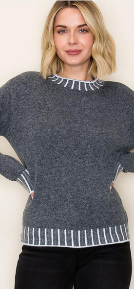 Staccato Mock Neck Pull Over Sweater By: Staccato Staccato Mock Neck Pull Over Sweater By: Staccato