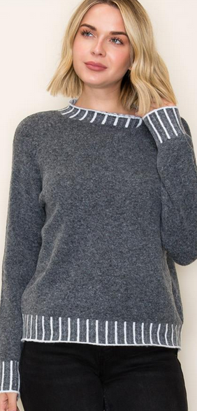 Staccato Mock Neck Pull Over Sweater By: Staccato Staccato Mock Neck Pull Over Sweater By: Staccato