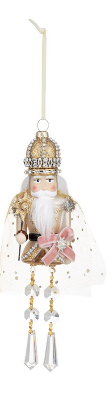 Glass Ballerina Nutcracker Ornament (3-Styles)