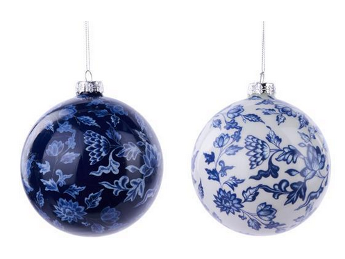 Round Fancy Blue Ornament Round Fancy Blue Ornament
