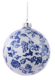 Round Fancy Blue Ornament Round Fancy Blue Ornament