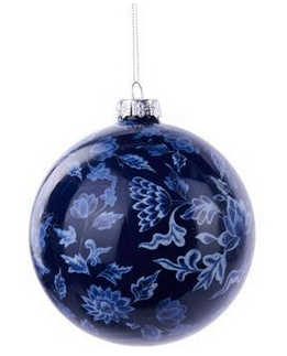 Round Fancy Blue Ornament Round Fancy Blue Ornament